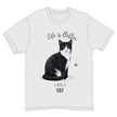 Black and White Cat Tee Shirt Unisex