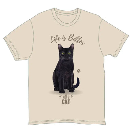 Black Cat Tee Shirt Unisex