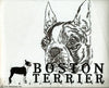 Boston Terrier Embroidered Tee Shirt