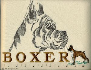 Boxer Embroidered Tee Shirt