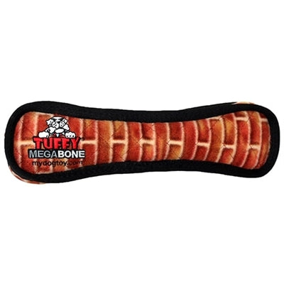Tuffy Mega Bone Brick Print, Durable, Tough, Squeaky Dog Toy