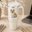 Bulldog 40 oz Tumbler with Handle and Straw Lid