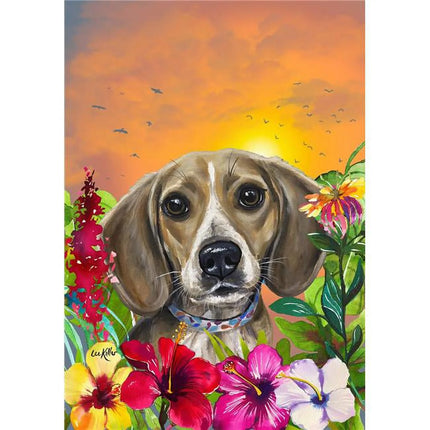 Beagle (Tropical) Large Flag