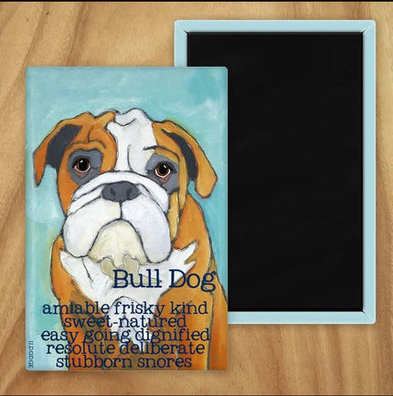 Behold our classic Bulldog magnet, meticulously reproduced from an original oil painting by the renowned artist Ursula Dodge. This exquisite 2