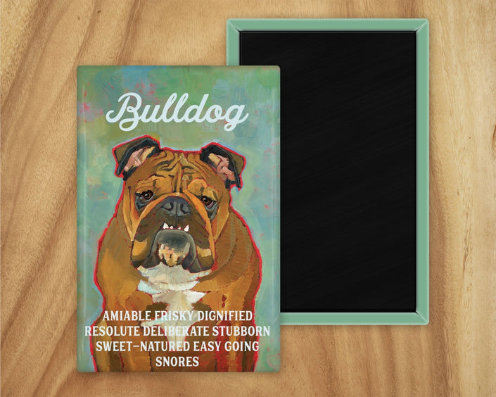 Bulldog Brown Magnet UD