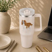 Cavalier King Charles 40 oz Tumbler with Handle and Straw