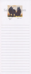 Schipperke List Note Pad