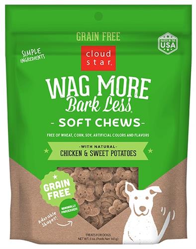 Cloud Star Wag More Bark Less Grain Free Soft & Chewy Treats 5 oz