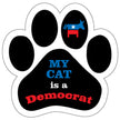 My Cat Is A Democrat Paw Car Trunk Magnet