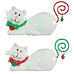 Christmas Kitty White Ornament  Punta Gorda FL