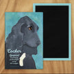 Behold our classic Cocker Spaniel magnet, meticulously reproduced from an original oil painting by the renowned artist Ursula Dodge. This exquisite 2