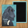 Behold our classic Cocker Spaniel magnet, meticulously reproduced from an original oil painting by the renowned artist Ursula Dodge. This exquisite 2