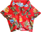 Red Dog/Cat Hawaiian Aloha Shirt