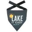 Lake It Easy Dog Reversible Bandana