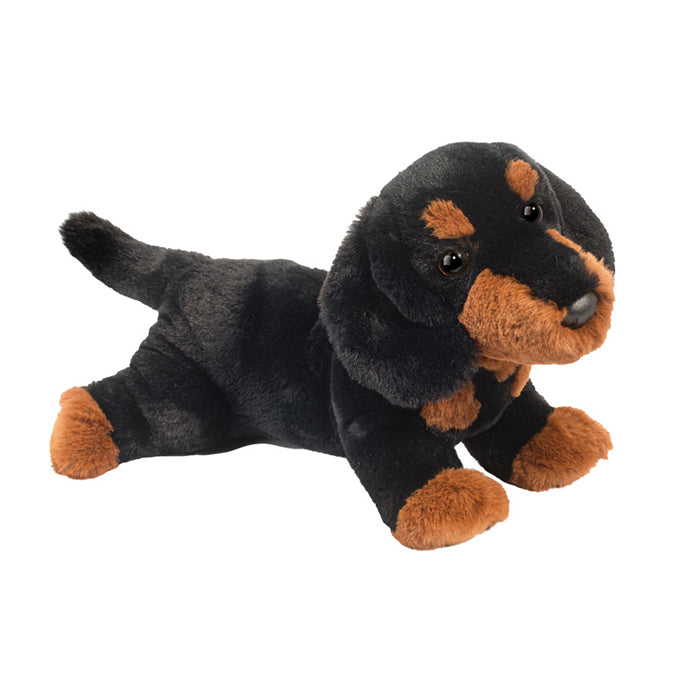 Dachshund Black Tan Plush Dog Stuffed Animal 