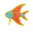 DuraForce Angel Fish JR Durable, Squeaky Dog Toy