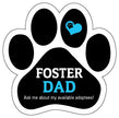 Foster Dad Paw Car Trunk Magnet