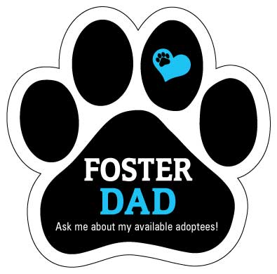 Foster Dad Paw Car Trunk Magnet