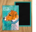 Behold our classic Fox Terrier magnet, meticulously reproduced from an original oil painting by the renowned artist Ursula Dodge. This exquisite 2