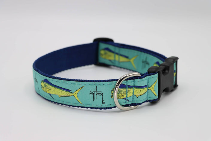 Guy Harvey Bull Dolphin Side Release Buckle Clip Dog Collar