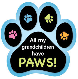 My Grandchildren Have Paws Paw Car Trunk Magnet