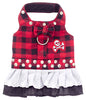 Dog or Cat Red Buffalo Plaid Biker Dress