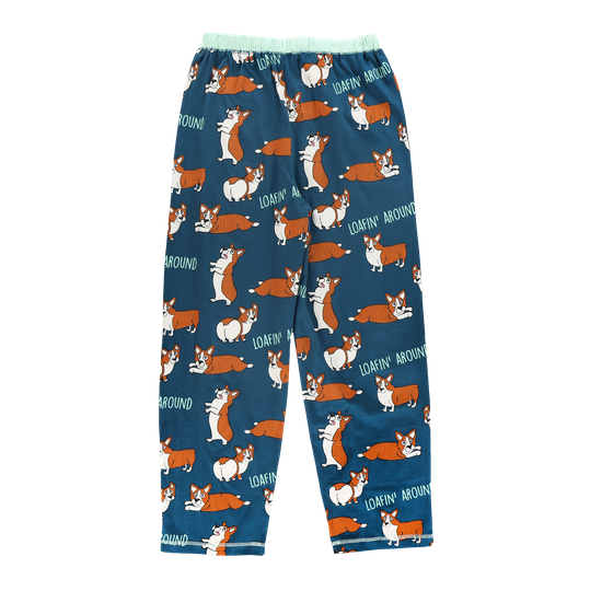 Loafin' Around Corgi Regular Fit Pajama Pant