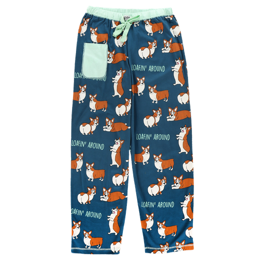 Loafin' Around Corgi Regular Fit Pajama Pant