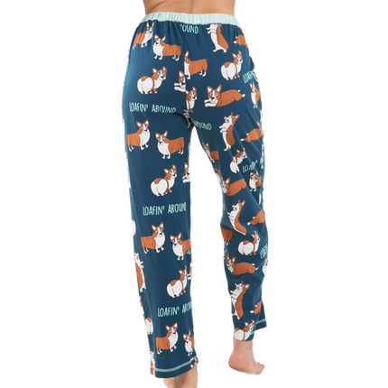 Loafin' Around Corgi Regular Fit Pajama Pant