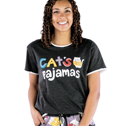 Womens Pajama Shirt - Cat's Pajamas