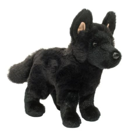 German Shepherd Black Plush Dog Stuffed Animal 