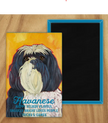 Behold our classic Havanese Magnet, meticulously reproduced from an original oil painting by the renowned artist Ursula Dodge. This exquisite 2