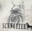 Schnauzer Embroidered Tee Shirt