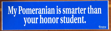 My ___ is Smarter Than Your Honor Student Bumper Sticker