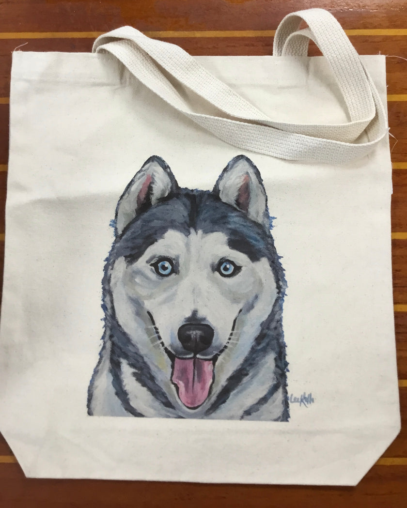 Husky Shopping Bag, Dog Tote Bag