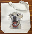 Yellow Lab Shopping Bag, Dog Tote Bag