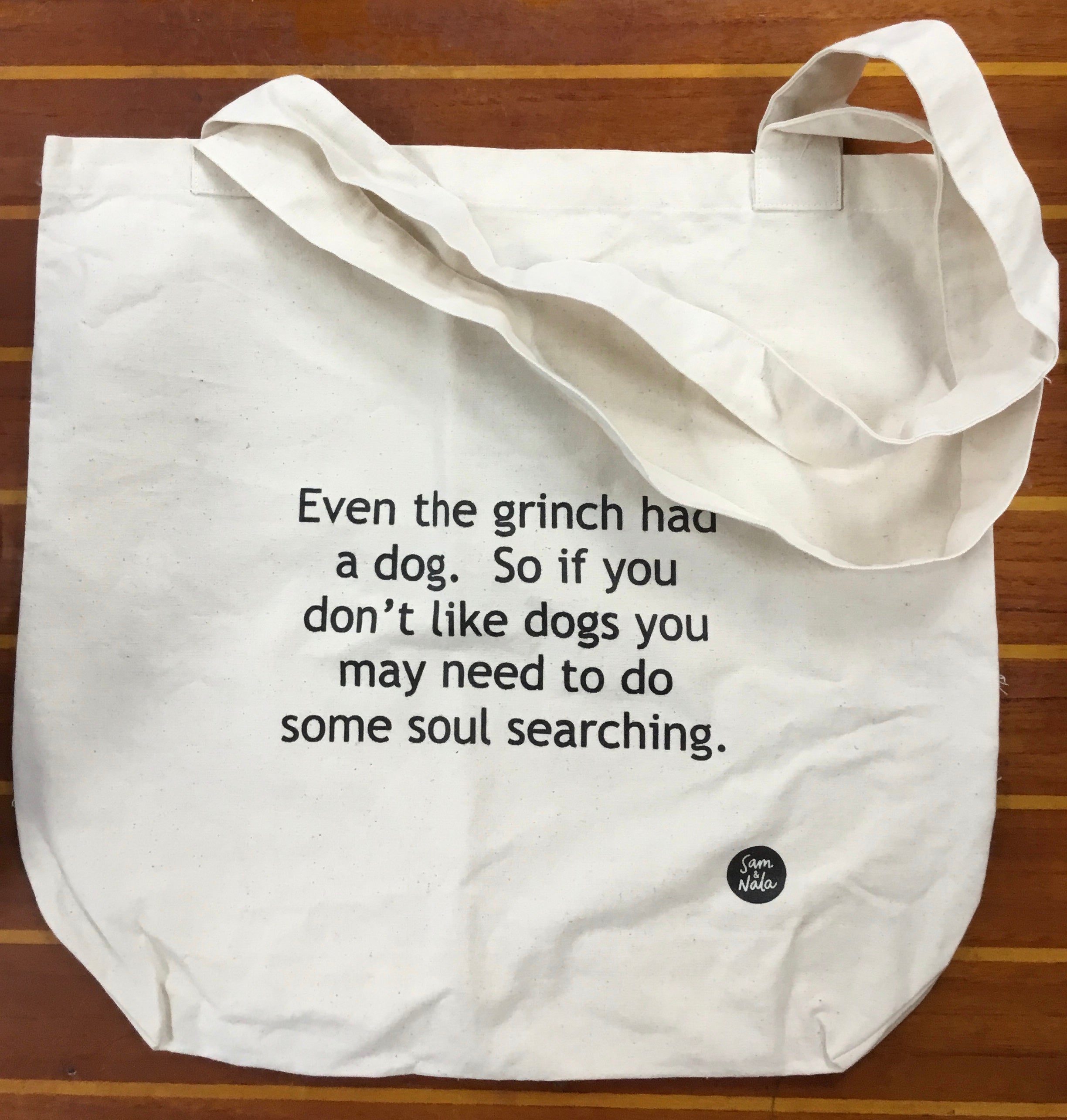 Even The Grinch Had a Dog Shopping Bag, Tote Bag