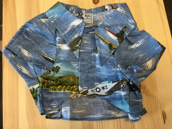 Navy Dog/Cat Hawaiian Aloha Shirt