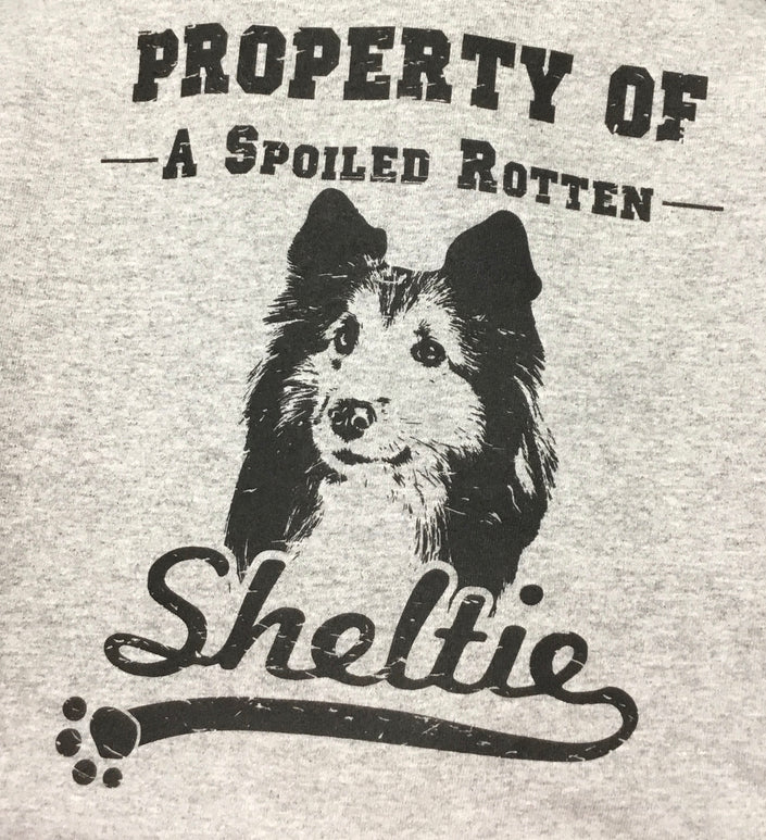 Sheltie Tee Shirt - Property of a Spoiled Rotten