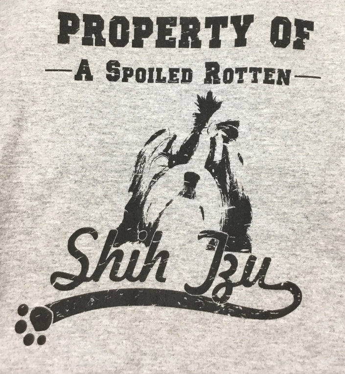 Shih Tzu Tee Shirt - Property of a Spoiled Rotten