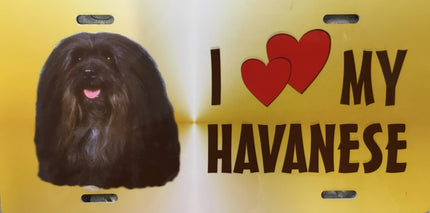 Havanese License Plate