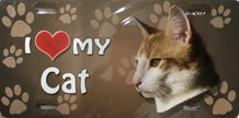 Tabby License Plate - I Love My