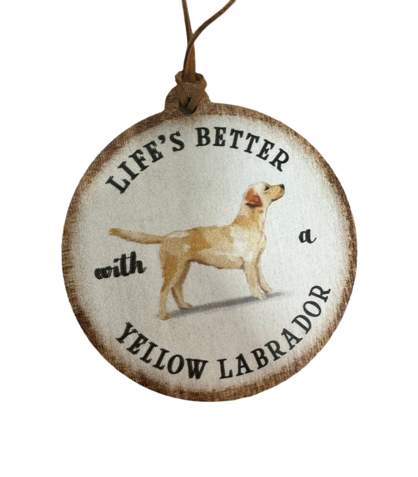 Labrador Yellow Ornament