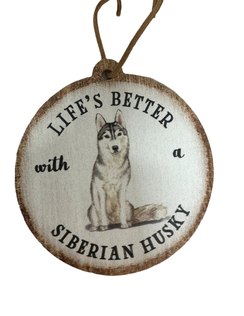 Siberian Husky Ornament