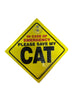 In Case of Emergency Please Save My Cat Car Sign