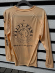Salty Paws Cool Dry Long-Sleeve Sunblock Fishing Shirt-Peach