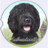 Labradoodle, Black Car Coaster