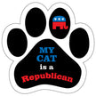 My Cat Is A Republican Paw Car Trunk Magnet