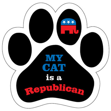 My Cat Is A Republican Paw Car Trunk Magnet
