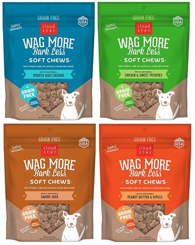 Cloud Star Wag More Bark Less Grain Free Soft & Chewy Treats 5 oz